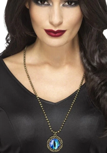 Collana Ciondolo Halloween Abito Donna Occhio Occulto Occulto di Smiffys