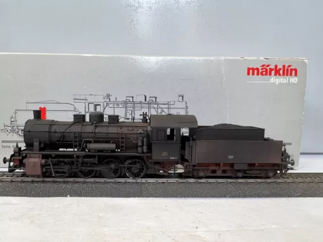 Marklin Ho 37541 Locomotiva A Vapore Gr.460 Fs  Digital Invecchiata Come Nuova