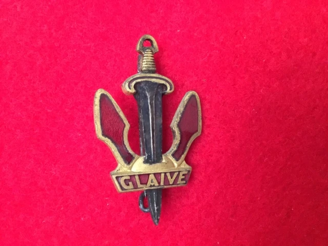 INSIGNE MARINE 33 DIVISION DE DRAGUEURS ARGENT DRAGO OLIVIER METRA DEPOSE