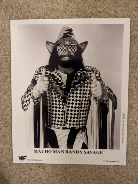 Wwf promotion macho man vintage NEW 10 x 8 man cave reprint