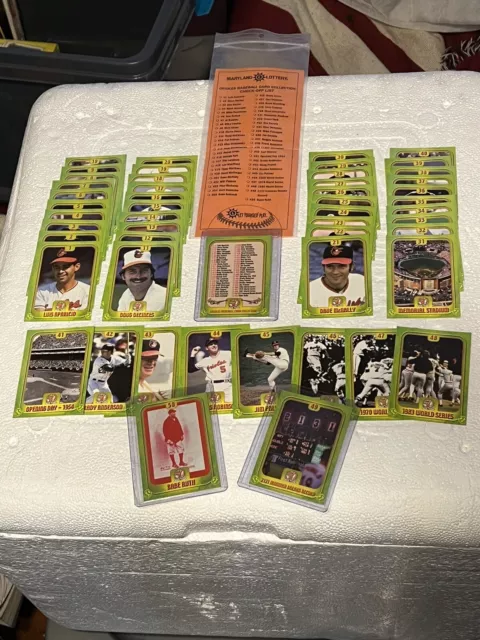 2004 Baltimore Orioles 51 Card Set 50th Anniv Maryland Lottery-w/ Ruth & 2131