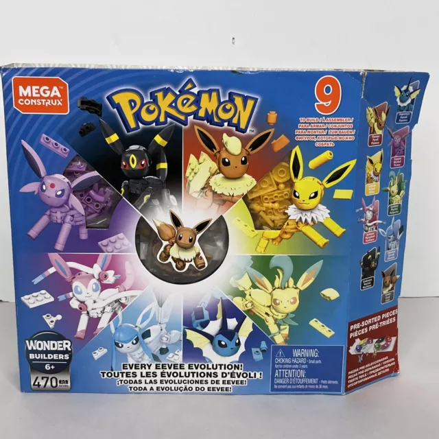 Mega Construct Pokemon Every Eevee Evolution Pack – Funtime Toys