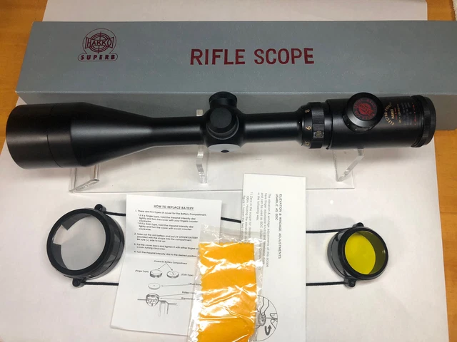 HAKKO SUPERB 3-12x50 Wide Rifle Scope,Illuminated ELECTRO POINT,JAPAN made,RARE.