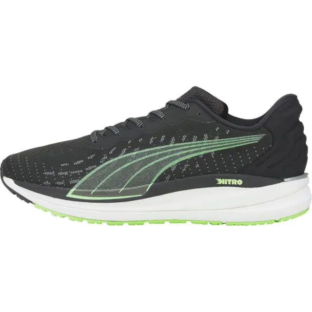 Puma Magnify Nitro Mens Running Shoes Trainers Jogging Sports Lightweight Black