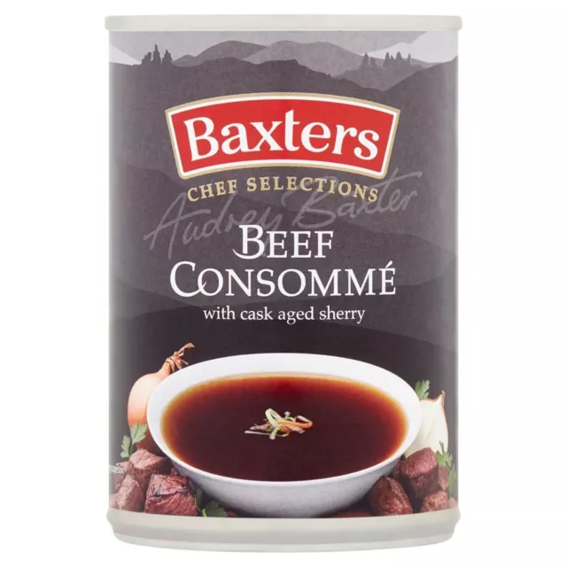 Baxters Beef Consomme Soup with Cask Aged Sherry 400g PACK OF 2 2