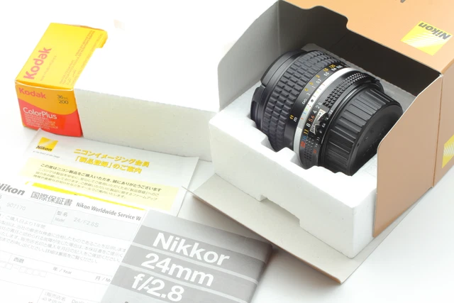 SIC Version [ Almost Unused In Box ] Nikon Ai-s Ais Nikkor 24mmf2.8 MF Lens  JPN
