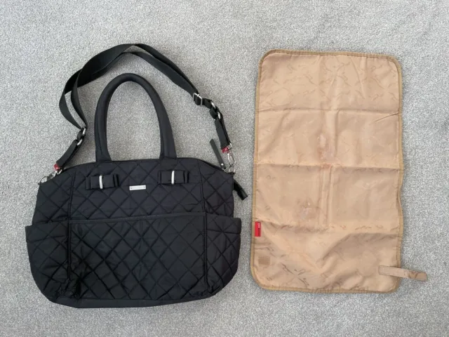 Storksak Bobby Black Baby Changing Bag With Accessories
