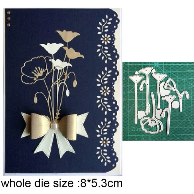 Hübsche Blumen Metall Stencil Cutting Dies Scrapbooking Stanzschablone Karte DIY