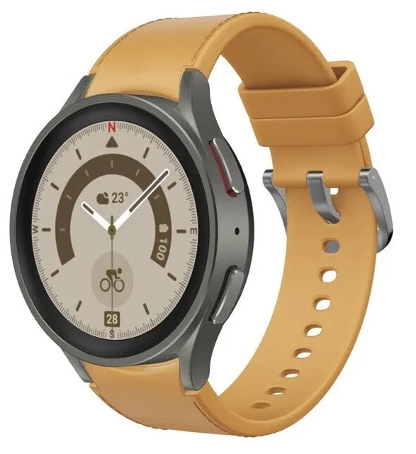 SAMSUNG GALAXY WATCH 5 Pro Bluetooth Smartwatch SMR920 & Mustard M/L