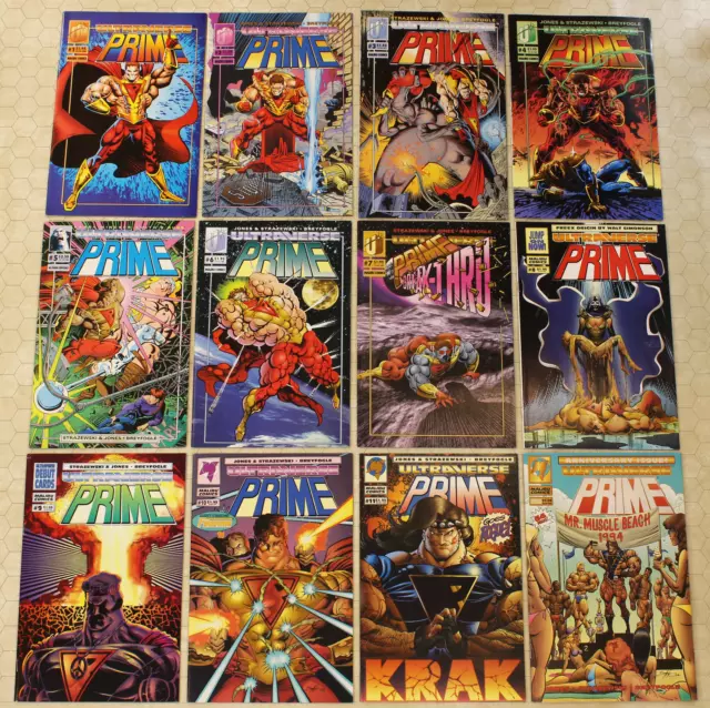 PRIME #1 - 12 (1993) Complete set VF/NM (Malibu Comics) !!