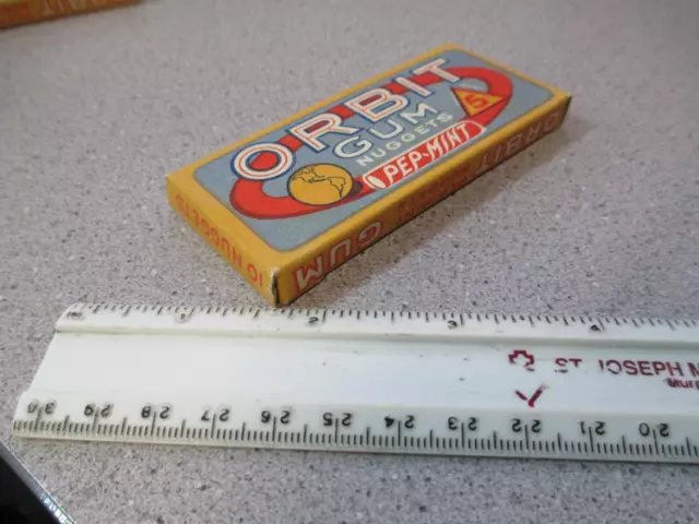 ORBIT CHEWING GUM 1930s store display box candy PEP-Mint listerated ...
