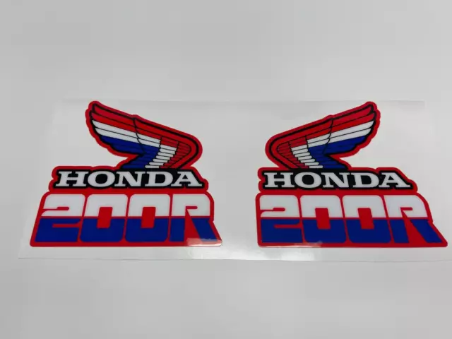 Honda Xr200R Xr 200R Xr 200 R Wing Fuel Tank Decals Graphics Left Right Side New