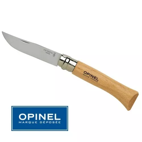 Opinel N°10 Navaja De Bolsillo Tradition - Inox - Anillo De Seguridad A