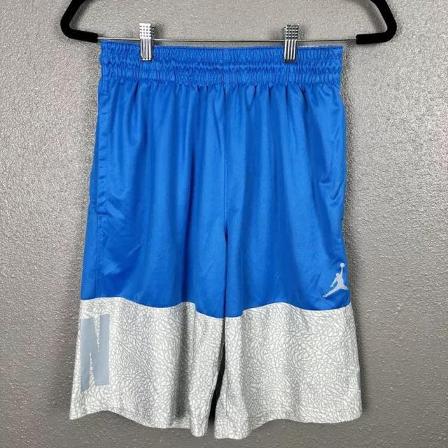 Nike Air Jordan Blockout Basketball Shorts Boys Medium NC Blue/Cement Jumpman