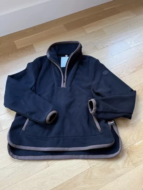 ERIN SNOW XS Recfleece Anorak Fleece Jacket 1/4 Zip Pullover Black ...