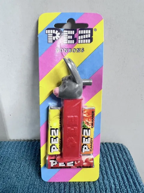 Vintage PEZ BONBONS DONKEY with WHISTLE CANDY DISPENSER