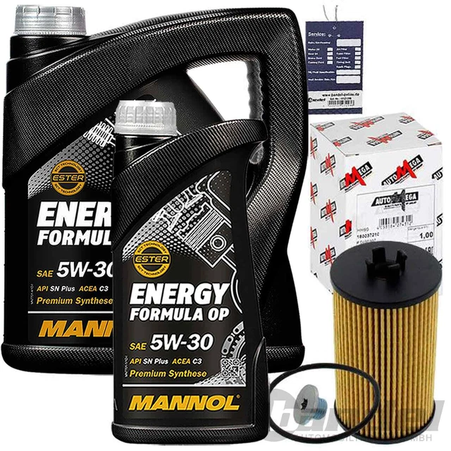 Filtro Olio + 5L O.E.M 5W-30 Adatto A per Opel Agila, Astra G H Combo Corsa B