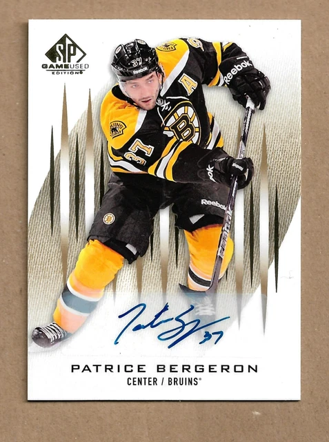 Patrice Bergeron 2013-14 Sp Game Used Boston Bruins Autograph Card