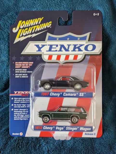 Johnny Lightning 1/64 Yenko 1967 Chevy Camaro Ss And 1972  Vega Stinger Wagon