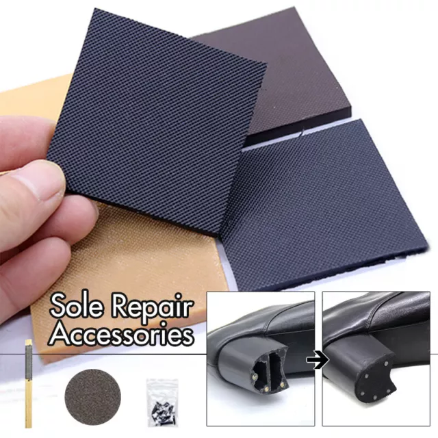 Rubber Shoe Repair Patches Sole Anti Slip Shoes Heel Sole Grip Protector Pad New