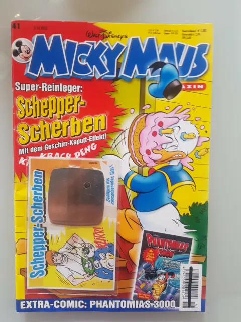 Micky Maus Heft 41 2002 aus Sammlung mit Beilage Schepper-Scherben