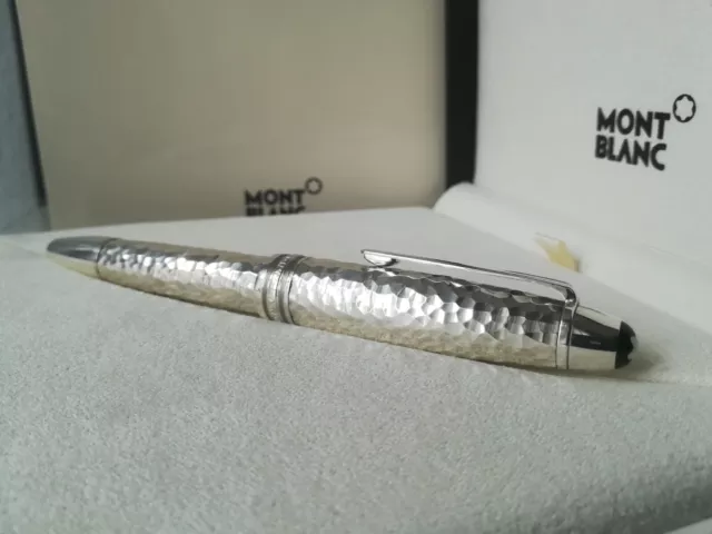 MONTBLANC Meisterstück Solitaire Martelé St. Silver LeGrand Füller ID 115097 OVP