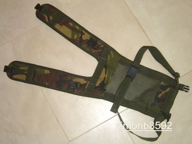 British Army Surplus Issue Woodland Dpm Irr Plce Daysack Camouflage Webbing Yoke