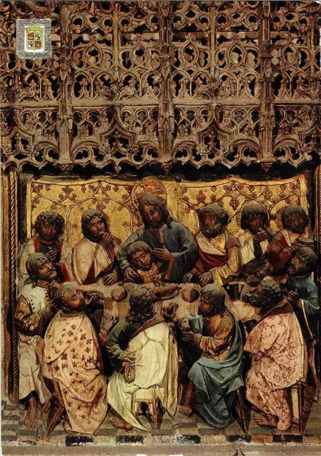 Postal Madrid. Monasterio de El Paular. Retablo gótico No. 21