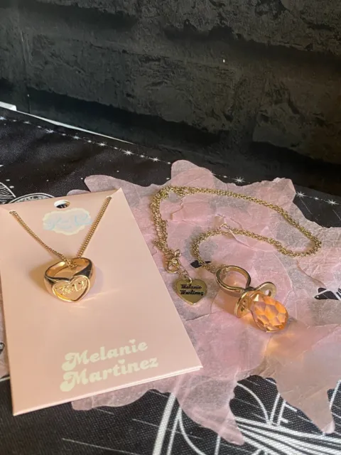 Melanie Martinez Cry Baby Pacifier Necklace and k12 class ring and necklace