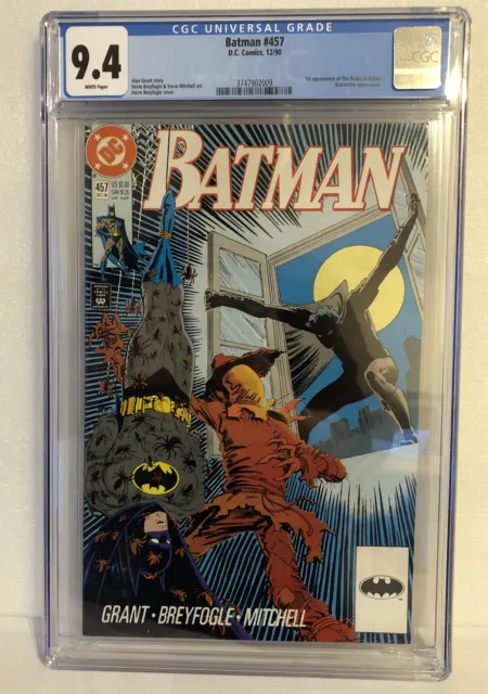 Batman #457 CGC 9.4 1990 DC Comics 1st Tim Drake as Robin