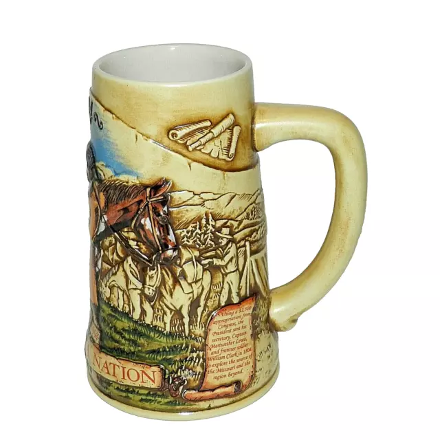 MILLER HIGH LIFE Birth Of A Nation Beer Stein  1994 Lewis And Clark Expedition 3