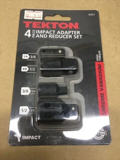 TEKTON 4957 IMPACT Adapter and Reducer Set Cr-V 4-Piece $15.00 ...