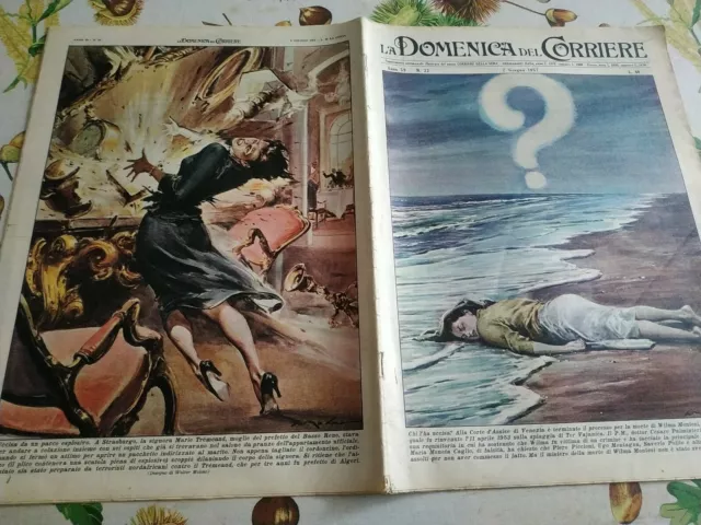 La Domenica del Corriere n.22 del 1957 Morte Wilma Montesi