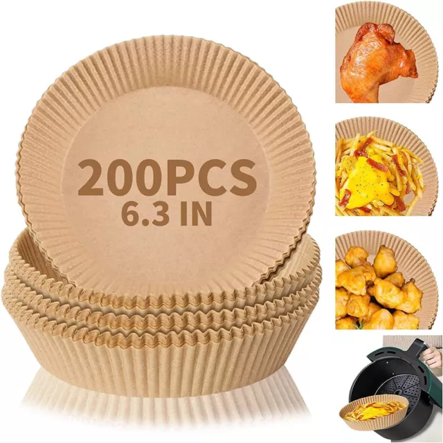 Air Fryer Liners 50/100/150 pcs Disposable Paper Liner for Roasting  Microwave