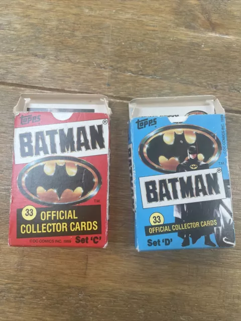 Topps Batman Official Collector Cards Set C And D