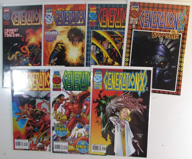 Generation X Lot of 7 #10,11,12,13,15,16,22 Marvel (1995) Comic Books