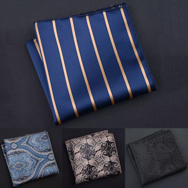 Men's Pocket Square Handkerchief Paisley Silk Hanky For Wedding Party Dress