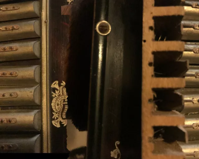 Magnifique ancien accordéon diatonique pour collection.tres rare 3