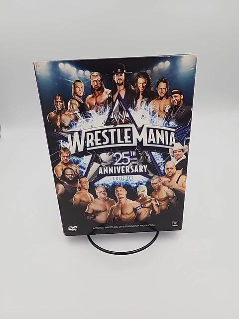 WWE WRESTLEMANIA XXV 25th Anniversary DVD 2009 3 Disc Set w/ Outer