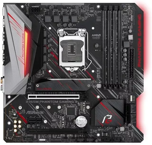 ASRock B365M Phantom Gaming 4 LGA1151/ Intel B365/ DDR4/ Quad Crossfirex/SATA 3/