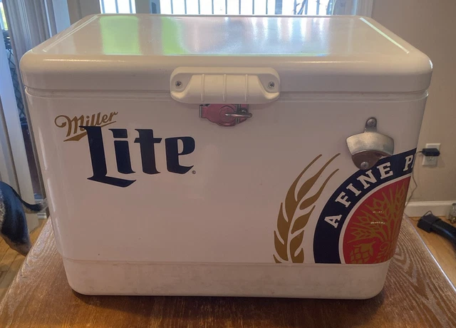 Miller Lite Ice Chest Beverage Cooler 54 Quarts. Holds 85 cans of beer.