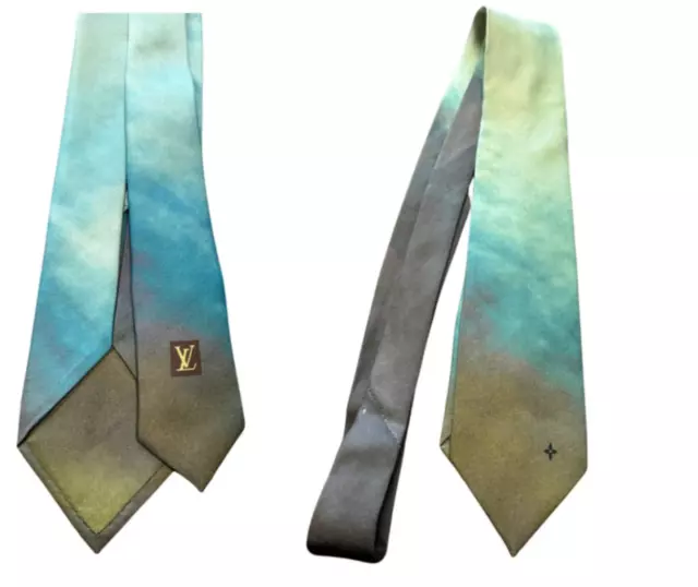 Louis Vuitton Krawatte Business 100 % seidenbraun Italien 76992