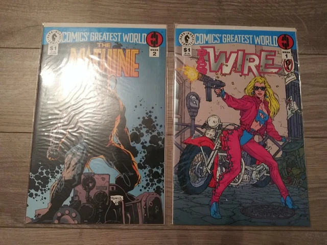 Lot 2 COMICS GREATEST WORLD WEEK #1 BARB WIRE + #2 Machine  DARK HORSE