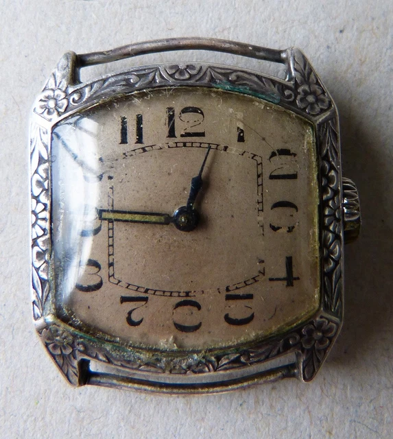 Montre Ancienne Elfa Vintage Pour Femme - Mécanique à Remontage Manuel - Argent