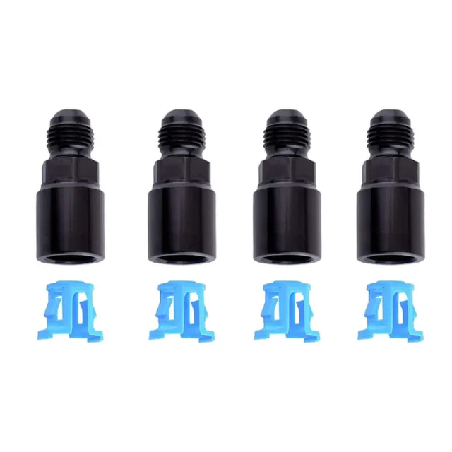 4PCS 6AN Male to 3/8" SAE Quick-Disconnect Female Push-On EFI Fitting Aluminum
