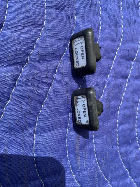 Nissan Datsun 280ZX T Top Latch Lock Release Knob Trims Black OEM 1979-1983 Nissan Datsun 280ZX T Top Latch Lock Release Knob Trims Black OEM 1979-1983