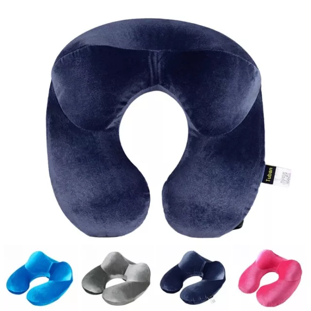 Neck Pillow Inflatable Flight Pillow U Shaped Head Rest Support Cushion Travel