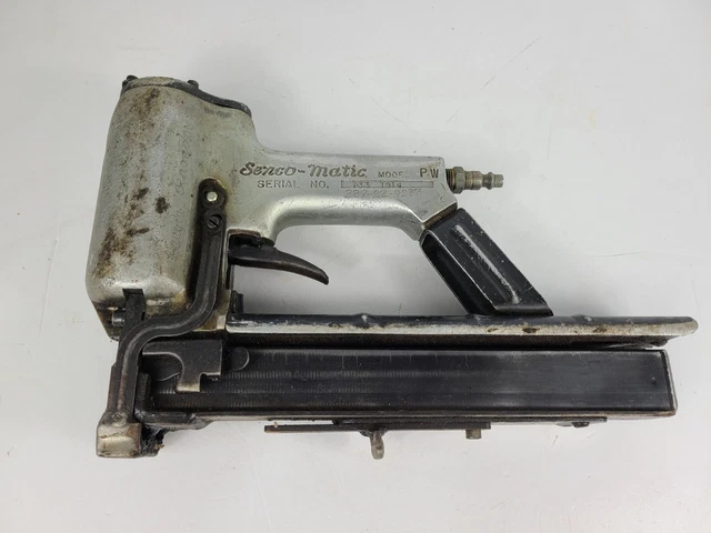 Vintage Senco-Matic Model PW Roofing Stapler Silver Tool 1914