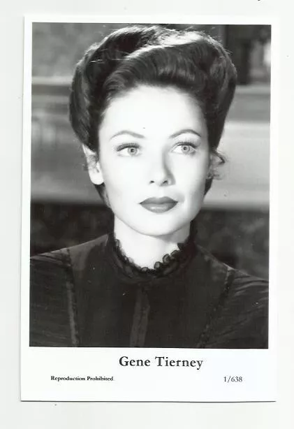 (Bx21) Gene Tierney Photo Card (1/638) Filmstar  Pin Up Movie Glamor Girl