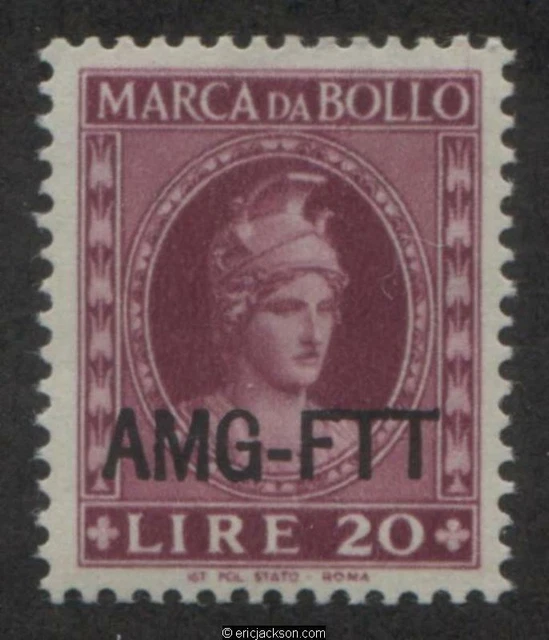 AMG Trieste Fiscal Revenue Stamp, FTT F47 mint, VF